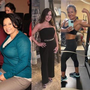 midlife woman before and after fitness